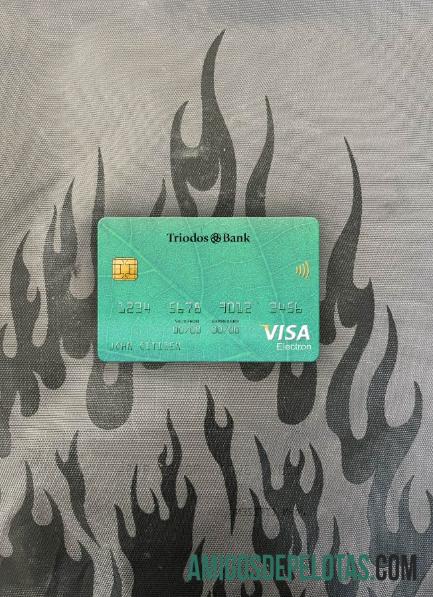 Holanda Triodos Bank Visa Electron Cartão Photolook Front exemplo